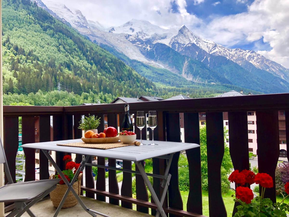 Mont Blanc 43, Vue Mont Blanc , Balcon, Parking Apartment Chamonix Luaran gambar