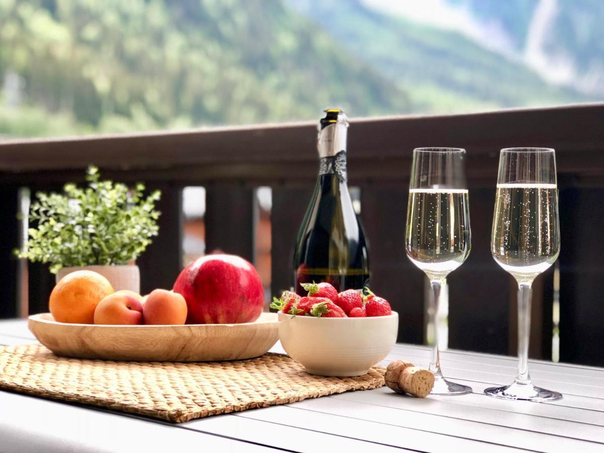 Mont Blanc 43, Vue Mont Blanc , Balcon, Parking Apartment Chamonix Luaran gambar